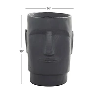 The Novogratz Grey Contemporary Planter, 13" x 14" x 18"