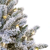 6.5ft. Pre-Lit Snowy Hudson Artificial Christmas Tree
