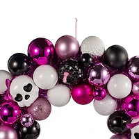 23.5" Pink & Purple Skull & Ornament Wreath by Ashland®