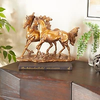 Bronze Metal Traditional Sculpture, 11" x 14" x 6"