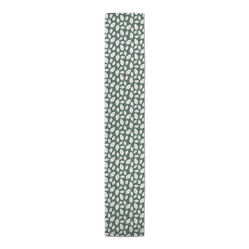 White Leaf Sage 16" x 72" Cotton Twill Runner