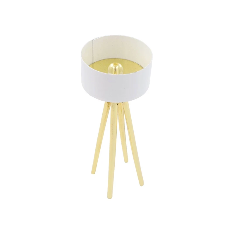 Mini Gold & White Modern Floor Lamp by Make Market®