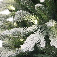 3ft. Pre-Lit Flocked Arctic Fir Tree, Warm White LED Lights 