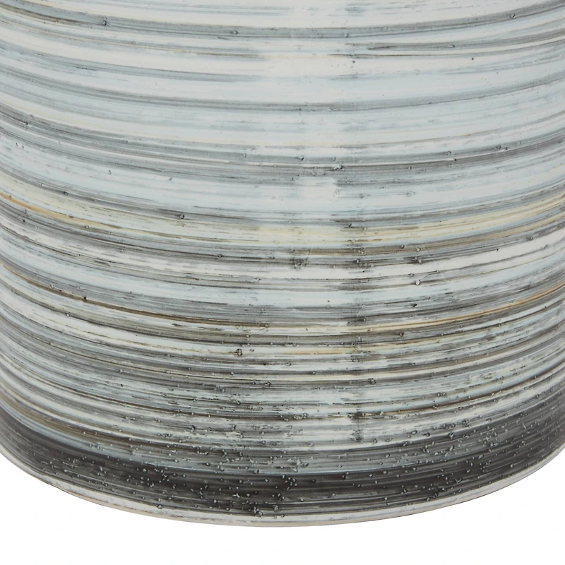 Gray & White Ceramic Farmhouse Decorative Jar Set