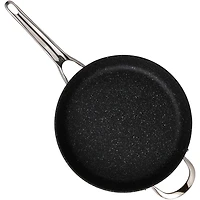 The Rock® by Starfrit 11" Sauté Pan with Glass Lid & Stainless Steel Handles