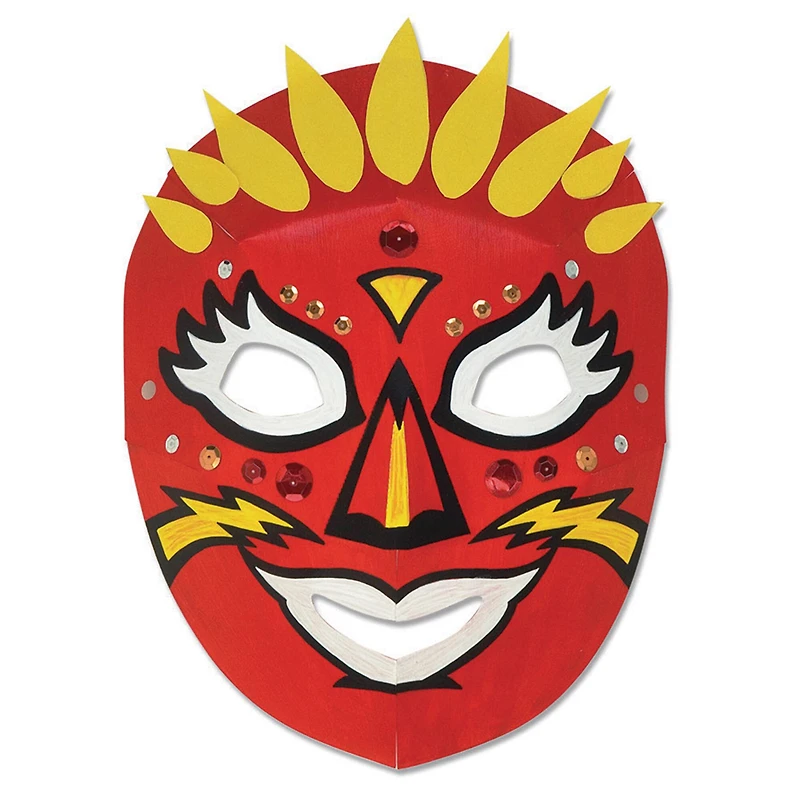3 Packs: 40 ct. (120) Creativity Street® Die-Cut Dimensional Paper Masks