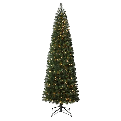 7.5ft. Pre-Lit Deerfield Spruce Artificial Christmas Tree, Warm White LED Lights