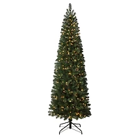 7.5ft. Pre-Lit Deerfield Spruce Artificial Christmas Tree, Warm White LED Lights