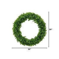 20" Artificial Boxwood Wreath