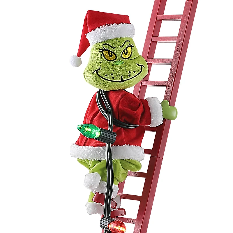 Mr. Christmas 40.5" Animated Ladder Climbing Grinch