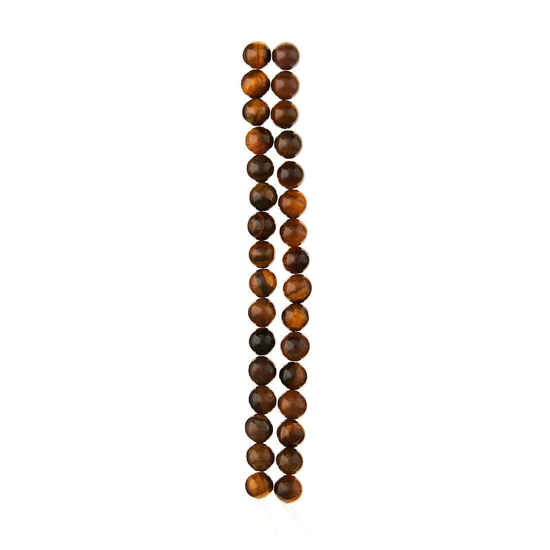 Yellow Tiger Eye Round Beads, 6mm by Bead Landing™