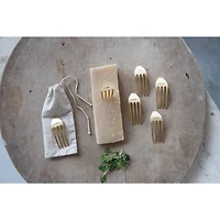 Hello Honey® Gold Metal Fork Cheese Markers, 6ct.