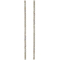 12 Pack:  Silver Metal Small Cube Beads, 4mm by Bead Landing™