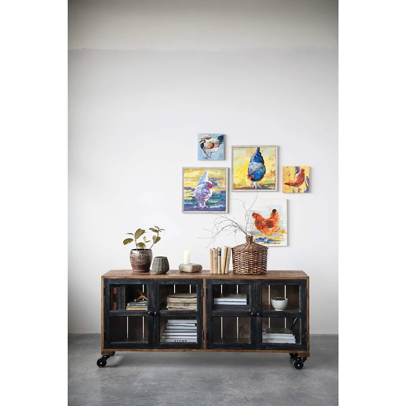 Hello Honey® 5.5" Hand-Woven Jute & Glass Votive Candle Holder