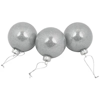 12ct. 3-Finish Champagne & Silver Glass Ornaments