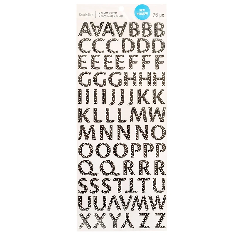 Shaker Stars Alphabet Stickers by Recollections™