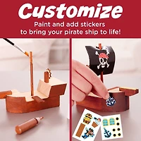 Creativity for Kids® Buildeez!™ The Sea Skull Pirate Ship Wooden Model Set