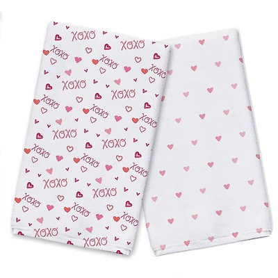 Heart & XOXO Tea Towel Set
