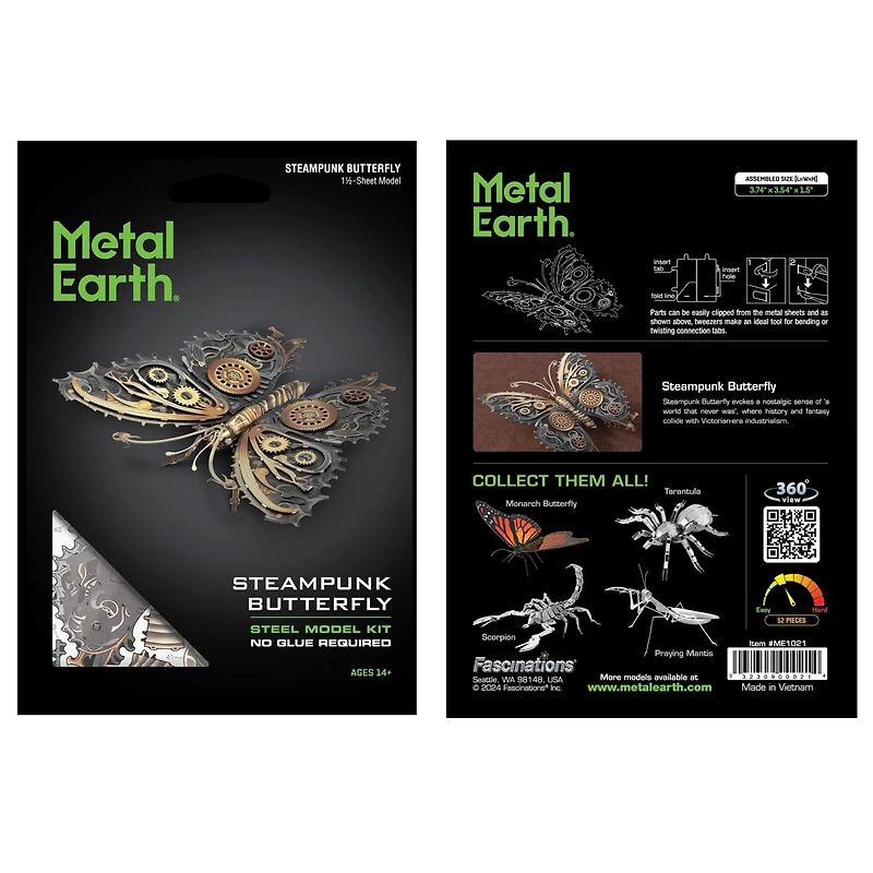 Metal Earth® Steampunk Butterfly Steel Model Kit