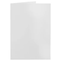 JAM Paper 4.625" x 6.25" White Blank Foldover Cards, 100ct.