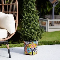 10" Handmade Mexican Talavera Ceramic Planter