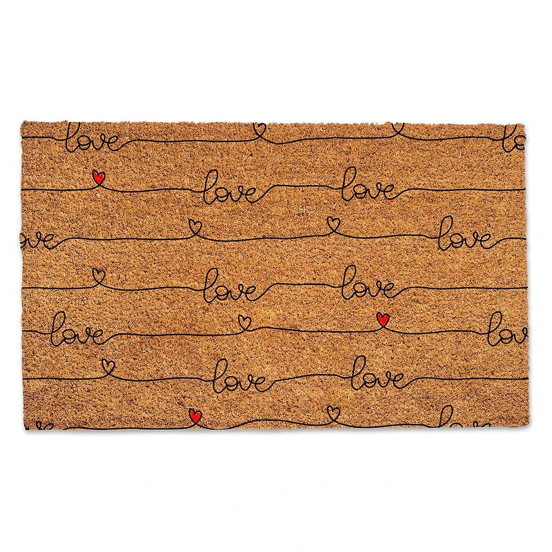 Love Script 30" x 18" Door Mat