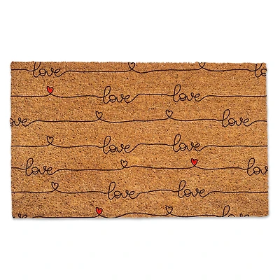 Love Script 30" x 18" Door Mat