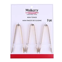 Mini Gold Tongs, 3ct. by Makery™