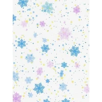 Designer Printed Snowflake 18 Count Aida Canvas 