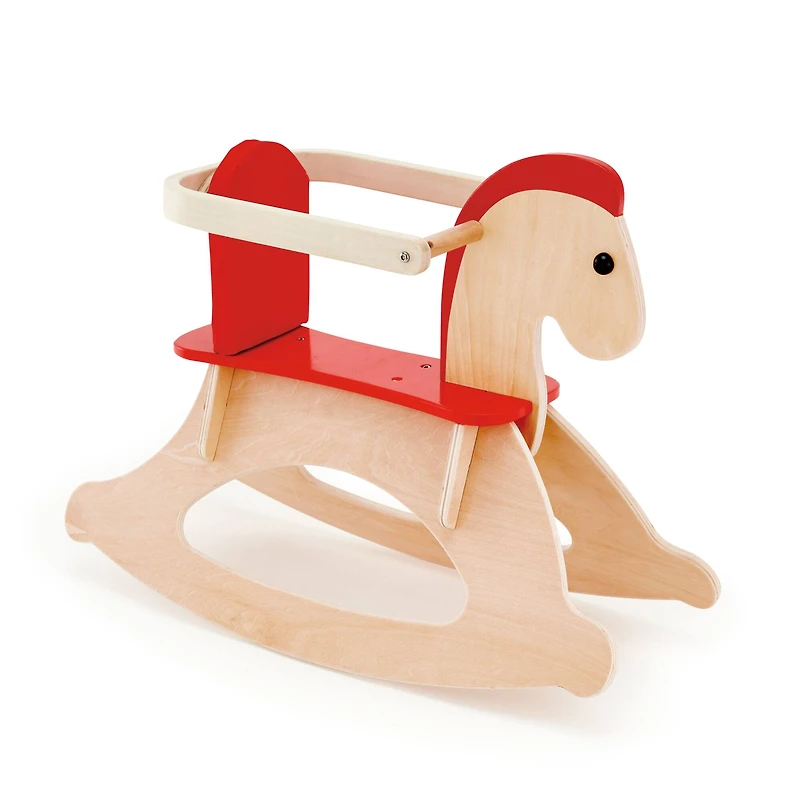 Hape Rock & Ride Beige Wooden Rocking Horse