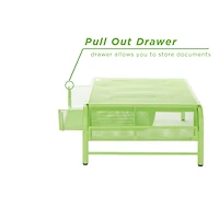 Mind Reader Metal Mesh Monitor Stand & Desk Organizer