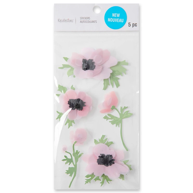 Anemone Flower Stickers by Recollections™