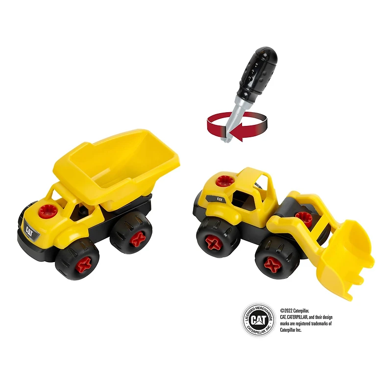 Theo Klein CAT® Excavator Tool Truck 4-in-1 Set