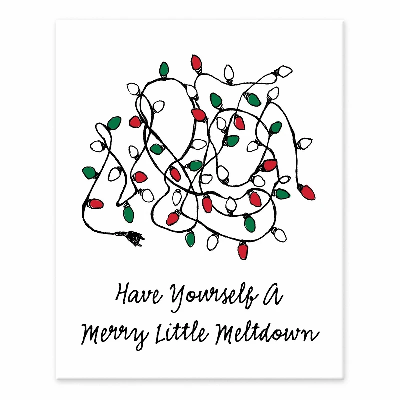 Merry Little Meltdown 8x10 Tabletop Canvas