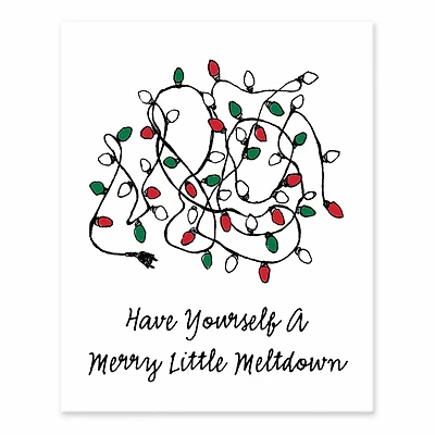 Merry Little Meltdown 8x10 Tabletop Canvas