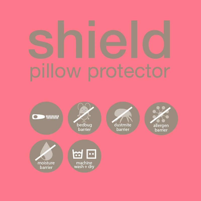 Shield Pillow Protection Cover, 16" x 16"