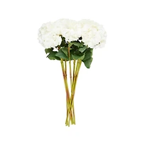 33" White Hydrangea Artificial Flower Stem, 8ct.
