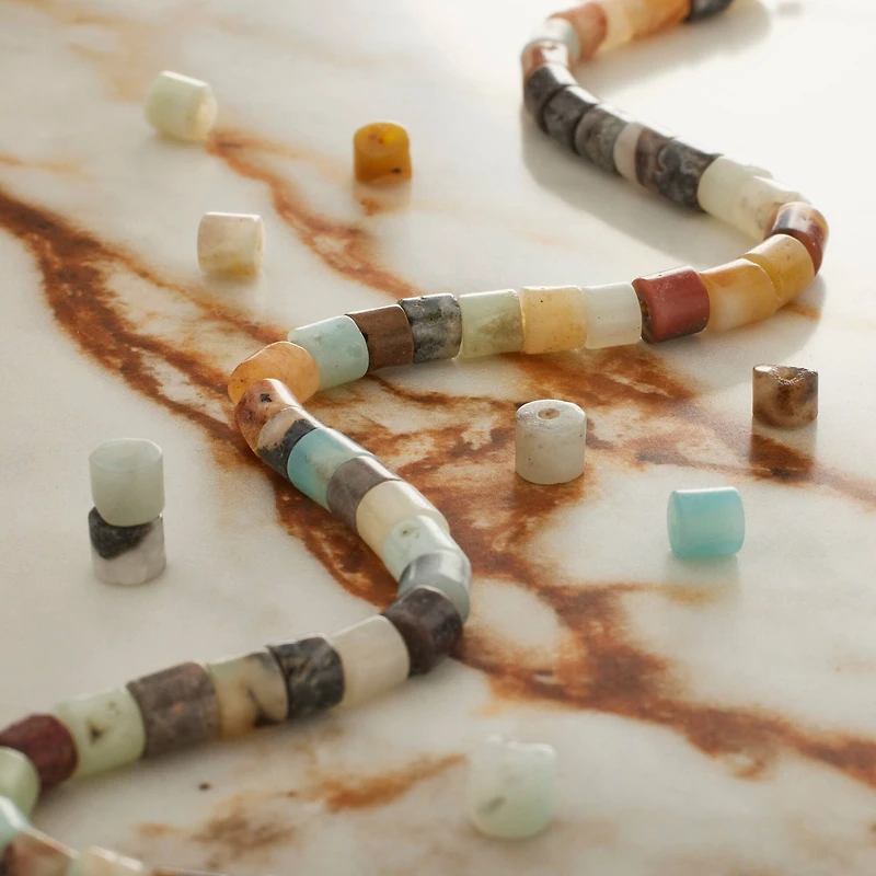 Amazonite Tube Beads, 4mm by Bead Landing™