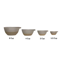 Hello Honey® Assorted Stoneware White Batter Bowls Set