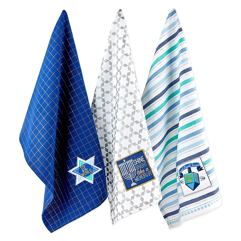 DII® Assorted Hanukkah Dishtowel Set