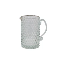 Hello Honey® Clear Hand-Blown Hobnail Glass Pitcher