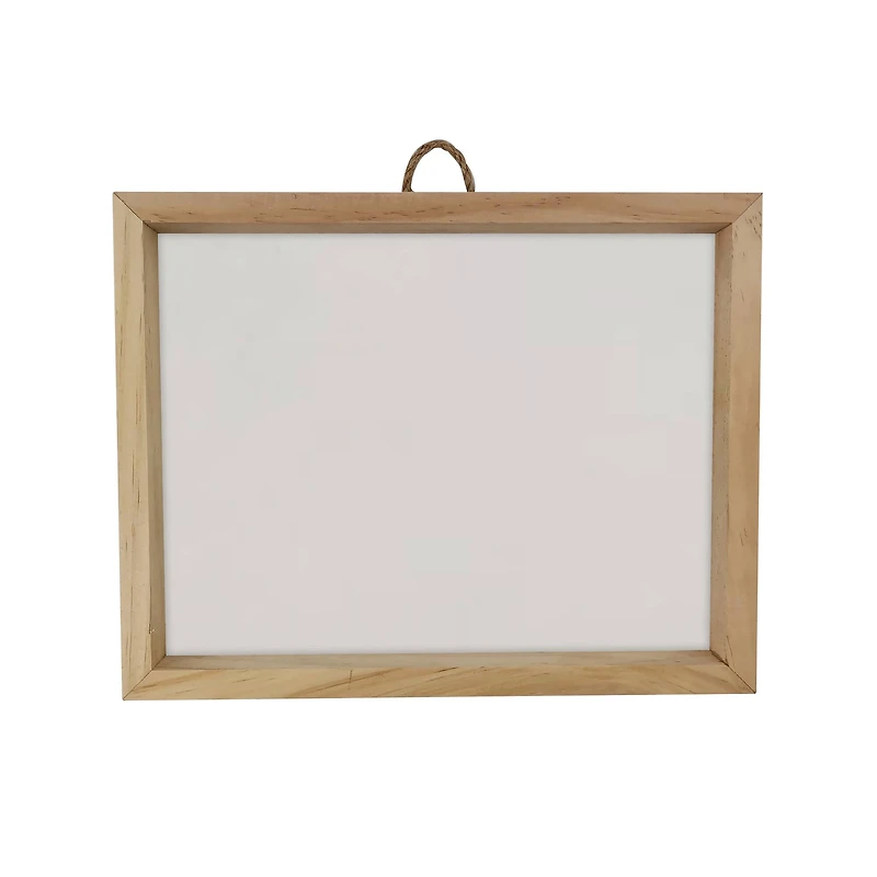 8" x 10" White Plaque with Unfinished Frame by Make Market®