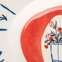 Hello Honey® 8" Flower Styles Stoneware Platter Set