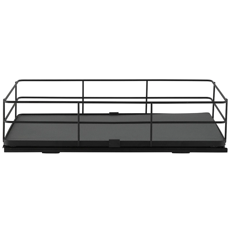 Organize It All Matte Black Slide Out Shelf Organizer