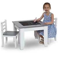 Chelsea Gray Table & Chair Set