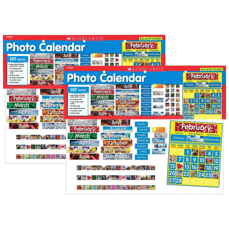 Scholastic Teaching Resources Photo Calendar Bulletin Board, 2 Sets