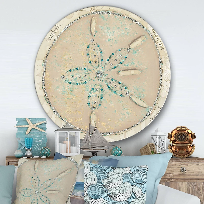 Designart - Seastar and Blue Sea Shell II