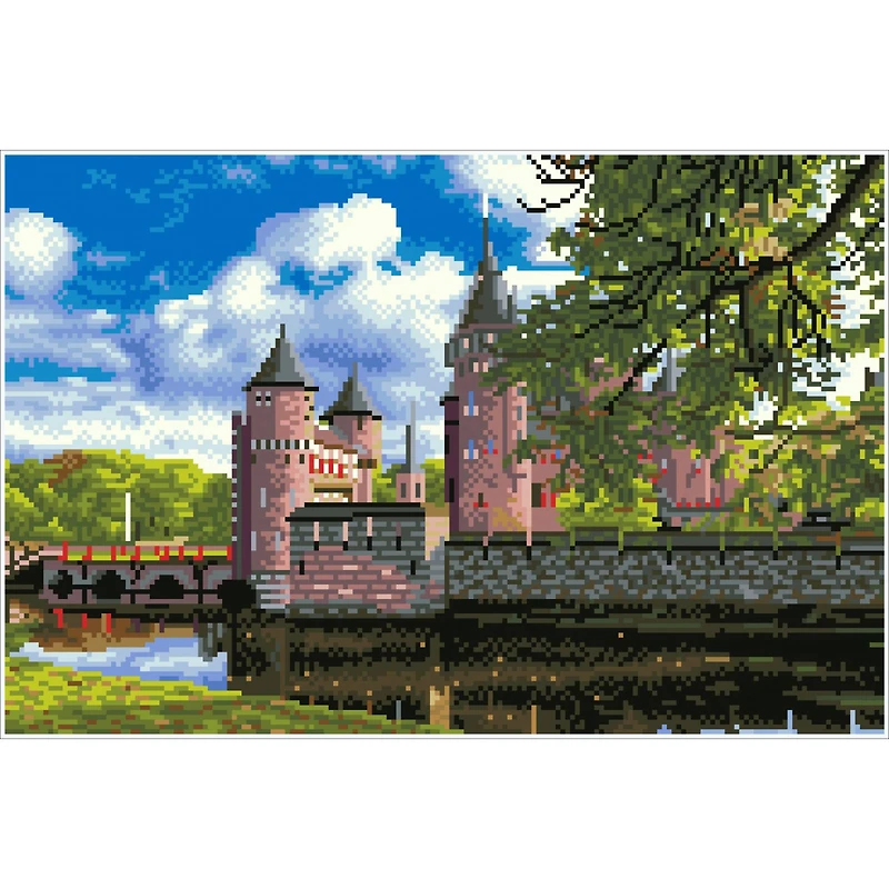 Diamond Dotz® De Haar Medieval Castle, Holland Diamond Painting Kit