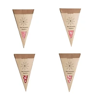 Hello Honey® 24" Red LED Paper Star Ornaments Set