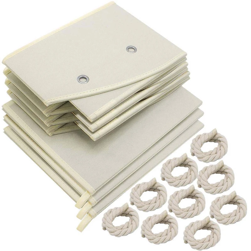 Sorbus 20" Trapezoid Storage Box with Cotton Rope